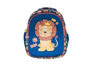 Mochila Costa Infantil Leãozinho Azul